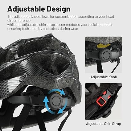 Favoto Bike Helmet Bicycle Helmet Lightweight Cycle Helmet for Adult Men Women Cycling Road Mountain Bike MTB Helmet Safety Protection Adjustable Size