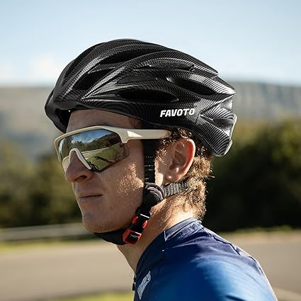 Favoto Bike Helmet Bicycle Helmet Lightweight Cycle Helmet for Adult Men Women Cycling Road Mountain Bike MTB Helmet Safety Protection Adjustable Size